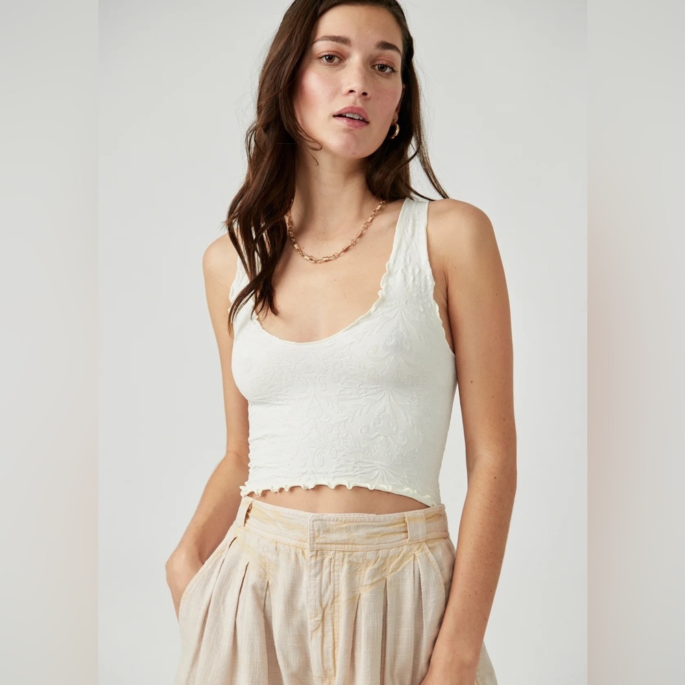 FREE PEOPLE HERE FOR YOU CAMI - IVORY M/L